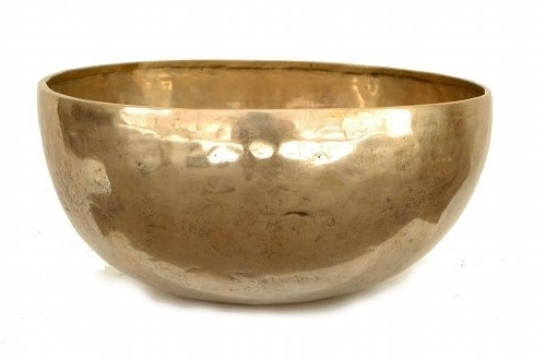 klasická zlatá lesklá tibetská miska