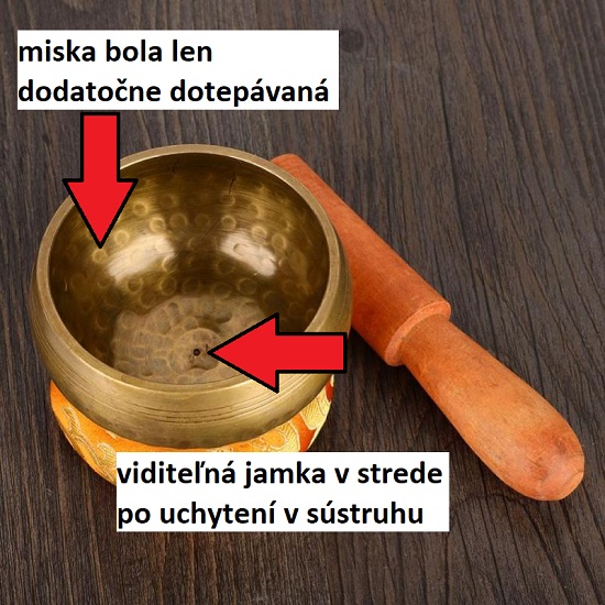 znaky dotepávanej tibetskej misky