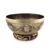 Tibetan bowl Engraved Grand 1492g