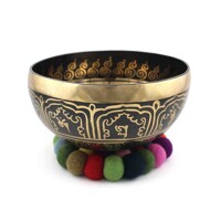 Tibetan bowl Engraved Medium 742g